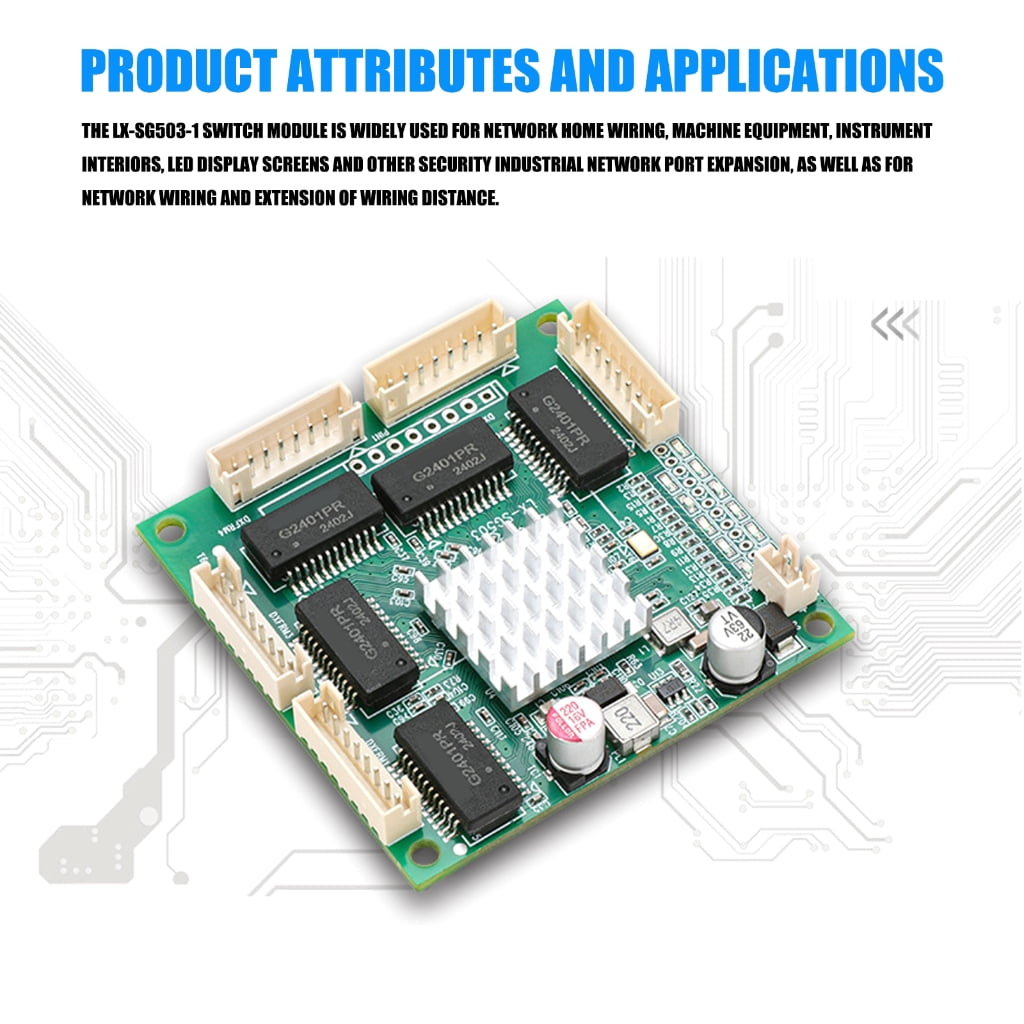 10/100/1000M 5 Port Embedded Networking Switches Board For Intelligent Home Devices