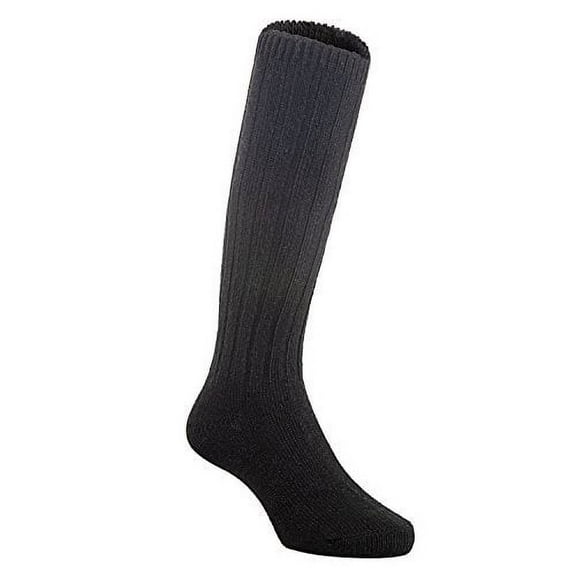 Lian LifeStyle Unisex Baby Children 3 Pairs Knee High Wool Blend Boot Socks Size 2-4Y (Black)