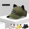 thumbnail image 3 of ROZYARD Baseball Cap Cute with for Cat Ears Pilot Glasses Man Beanie Spring and Autumn Sunglasses Women Hat Student Outdoor Adul, 3 of 15
