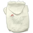 thumbnail image 4 of Christmas Pet, Dog  Cat Hoodie Rhinestone, "Santa Baby", 4 of 5