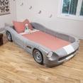 thumbnail image 4 of Step2 Gray Roadster Toddler-To-Twin Bed for Children Ages 3 years and up, 4 of 9