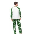 thumbnail image 3 of Elippeo Family Matching Christmas Pajamas, Baby Romper/Deer Letter Snowflake Pattern Long Sleeve Tops and Plaid Pants Sleepwear Set, 3 of 6