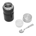 thumbnail image 2 of 26 onzas 750 mL recipiente de alimentos aislados de acero inoxidable lonchera aislada de acero inoxidable latas de alimentos negras, 2 of 10