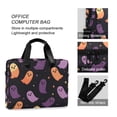 thumbnail image 4 of FORMRS 16" Laptop Sleeve Bag Carrying Case with Handle Travel Shoulder Briefcase, Halloween Purple Ghosts, 4 of 8