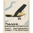 thumbnail image 2 of Reijer Stolk 20x24 Gold Ornate Framed and Double Matted Museum Art Print Titled - Designed Before Reclame Before `Fokker's Parasol Eagker '(1906), 2 of 4