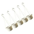 thumbnail image 1 of Justharion 5pack/lot Hanging Flower Baskets Not Easy To Deformation Made To Last Water White set 1Set, 1 of 6