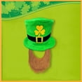 thumbnail image 2 of Kaemgyyd 2 PC St Patricks Day Hat Trendy Patrick Party Green Top Hat with Beard St. Patrick's Day Accessories for Men and Women, 2 of 5