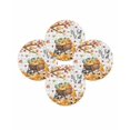 thumbnail image 7 of 15 Inch Round Placemats Set of 4, Fall Pumpkins Gnomes Non Slip Heat Insulation PP Table Mats, Thanksgiving Maple Leaves Farmhouse Plaid Washable Place Mats for Kitchen Dining Party Table Decor, 7 of 7