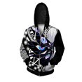 thumbnail image 5 of Ropa de otoño para hombre Sudadera con capucha informal para hombre Sudadera con capucha con cremallera con estampado de monstruos y criaturas exóticas Sudadera moderna y versátil, 5 of 5