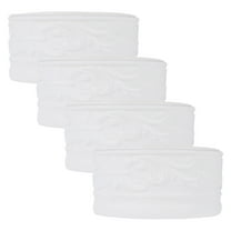 MLINS 4pcs 8cm Wide Waterproof Self-Adhesive Skirting Line Wall Sticker 3D Background Decorative Frame Border Strip Wallpaper for Home Office Decor