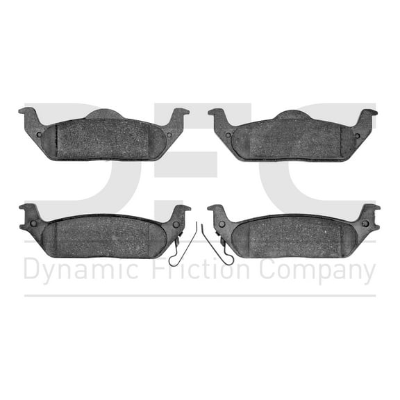 Dynamic Friction Company 5000 Advanced Brake Pads - Semi Metallic 1551-1012-00-Rear Set For 2004 Ford F-150 Heritage, 2004-2009 Ford F-150, 2006-2008 Lincoln Mark LT