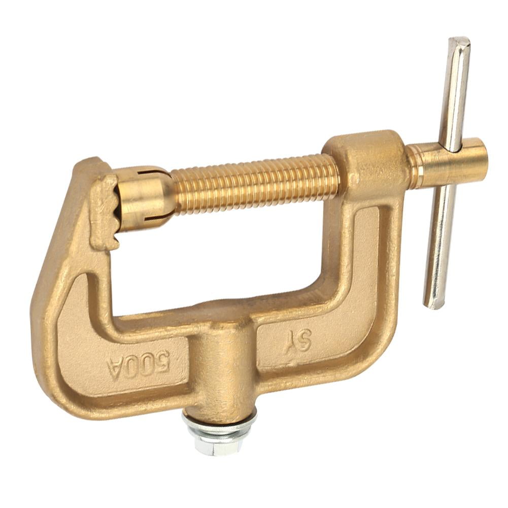 Ccdes Ground Welding Earth Clamp, C Earth Clamp,500A Brass Material