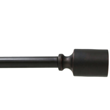 Mainstays Addison 3 4 Curtain Rod Burnished Bronze Walmart Com