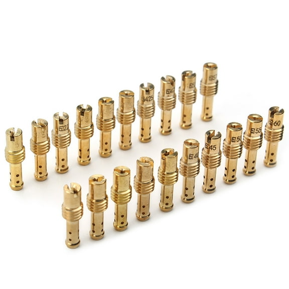 ZSWAL Motor Carburetor Slow Pilot Jet Kit, Carburetor Pilot Slow Jet For Mikuni VM TM TMX Carburetor carb #12.5-#60