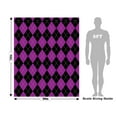 thumbnail image 4 of Rwraps Purple Argyle Magenta Matters Matte Vinyl Film Wrap 59in x 29ft Vinyl Vehicle Car Film Sheet, 4 of 9