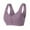 Purple, variant on 2 Pack Bras for Women No Underwire Yoga Sleep Front Closure Relaxed Fit Bralette Underwear,Brown,100