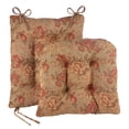 thumbnail image 1 of Klear Vu Omega Non-Slip Rocking chair cushion Set with Thick Padding and Tufted Design Includes Seat Pad & Back Pillow with Ties for Living Room Rocker 17x17 Inches 2 Piece Set Somerset, 1 of 5