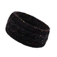 thumbnail image 6 of ievspot 1 Pcs Winter Headband Women Fuzzy Fleece Lined Ear Warmer Cable Knit Thick Warm Crochet Headband Knitting Hairband, 6 of 8