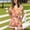 Pink, variant on uublik Two Piece Pajama Set for Women Casual Short Sleeve Tops and Drawstring Shorts Loungewear Matching Sleepwear Pink