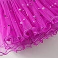 thumbnail image 6 of Fesfesfes Toddler Girls Puffy Skirt Cute Party Dance Costume Splice Solid Color Tutu Skirts Crimping Pearl Sequins Tulle Skirt, 6 of 7