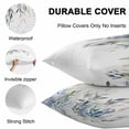 thumbnail image 4 of Waterproof Throw Pillow Covers Set of 2, 16x16 Inch Blue Green Leaves Decorative Pillowcases Outdoor Pillow Slip Cushion Covers Set for Couch Tent Watercolor Spring Botanical Branches, 4 of 7