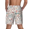 thumbnail image 4 of Goofa Summer Life Printed Men's Swim Trunks Board Shorts Quick Dry Mens Swimming Trunks with Compression Liner,Breathable Fit Hawaii Beach Shorts-Medium, 4 of 9