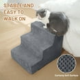 thumbnail image 7 of PayUSD Dog Stairs for Bed Couches 17.5”H 4-Step Dog Steps for High Bed Car Pet Steps for Small Dogs Cats Doggy Non-Slip Indoor Ramp, Gray, 7 of 7