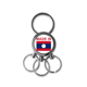 thumbnail image 1 of en laos, país de amor de acero inoxidable anillo de metal llavero llavero clip auto regalo, 1 of 3