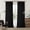 Black-40"W x 100"L (Pack of 2), variant on Pinch Pleat Extra Long 120 Inch Blackout Curtafor Living Room 2 Panels Set Black Out Flax Burlap Beige Cream White Pleated Drapes Darkening Luxury High Ceiling Windows Curtain