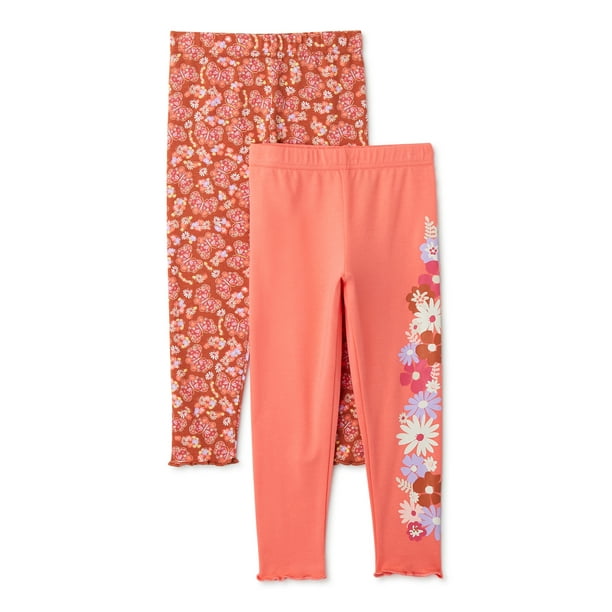 365 Kids from Garanimals Girls Leggings, 2Pack, Sizes 410