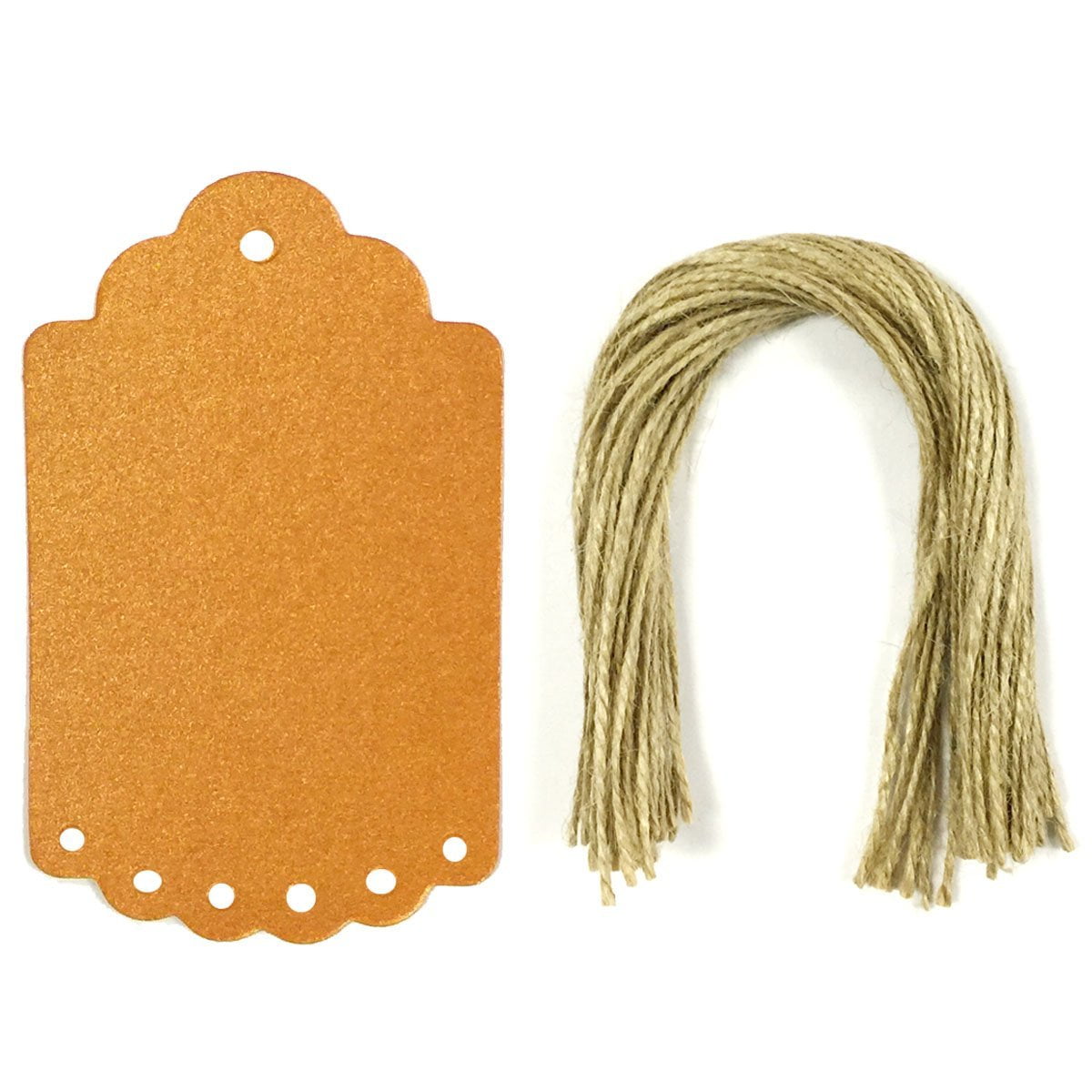 ALLYDREW 50 Silver Gift Tags Hang Tags With Large Scalloped Edge For allydrew-50-silver-gift-tags-hang-tags-with-large-scalloped-edge-for