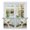 White, Cream, Olive, Sage, variant on Elegant Flowers Kitchen Curtains 54 Inch Length, Luxury Spring Floral Teal Botanical Summer Tiers Curtains for Bathroom Bedroom Cafe, Light Filtering Small Window Treatment Drapes 2 Panels 42"Wx54"L