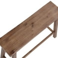 thumbnail image 6 of Boraam Sonoma Backless Wood Dining Bench - Barnwood Wire-Brush Finish, 6 of 11