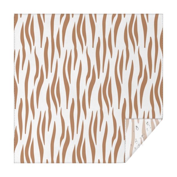 Leopard Print Square Tablecloth 42x42in(107x107cm) – Waterproof Polyester Printed Table Cover, Wrinkle Resistant & Washable for Kitchen Dining Picnic Party Decor
