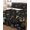 JetBlack,MossGreen,Crimson,Cream, variant on Quilts Queen Size Bedding Set, Mushroom Leaves Reversible Summer Quilt 3 Pieces, Black Country Botanical Berry Flowers Lightweight Bedspreads Coverlets with 2 Pillow Shams for All Seasons