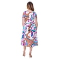 thumbnail image 4 of Womens Abstract Print Skater Dress, 4 of 5
