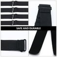 thumbnail image 4 of MasteelfCA 6Pcs Elastic Band Adjustable Knit Strap Fixed Headband for Wig Caps (Black), 4 of 7