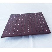 Cascada 12 Inch Ceiling Mount Square Rainfall LED Shower Head, Oil Rubbed Bronze Finish (include Shower Arm)