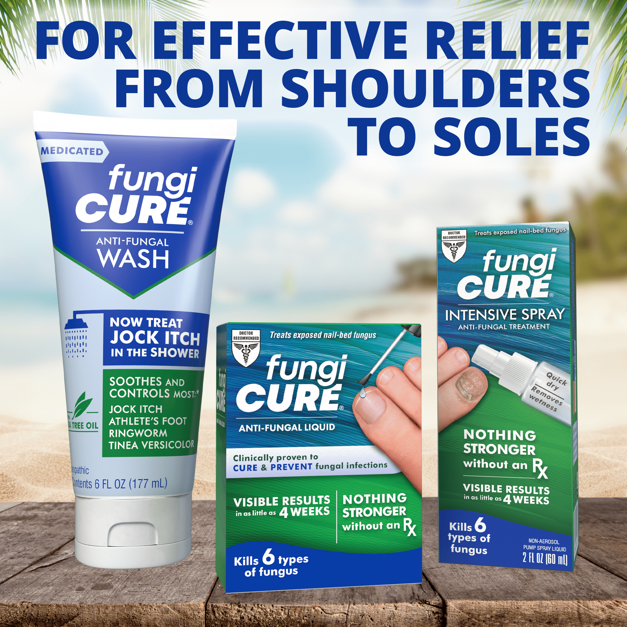 FUNGICURE Medicated Anti-Fungal Jock Itch Liquid Body Wash, 6 oz, 1 Pack