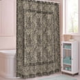 thumbnail image 5 of Shower Curtain Spring Flowers Shower Curtains for Bathroom Decor, Waterproof Polyester Shower Curtain Set with Hooks, Standard Size 72" x 72" Grey Vintage Floral Bird, 5 of 9