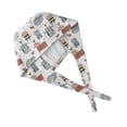 thumbnail image 3 of Medical Scrub Cap, Adjustable Tie Back Scrub Caps for Women/Men, Breathable Nurse Surgical Hats for Long Hours, 3 of 5