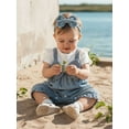 thumbnail image 3 of Newborn Baby Girl Summer Clothes Short Sleeve Bubble Romper Bow Shorts Jumpsuit Infant Outfit 1-18M, 3 of 9
