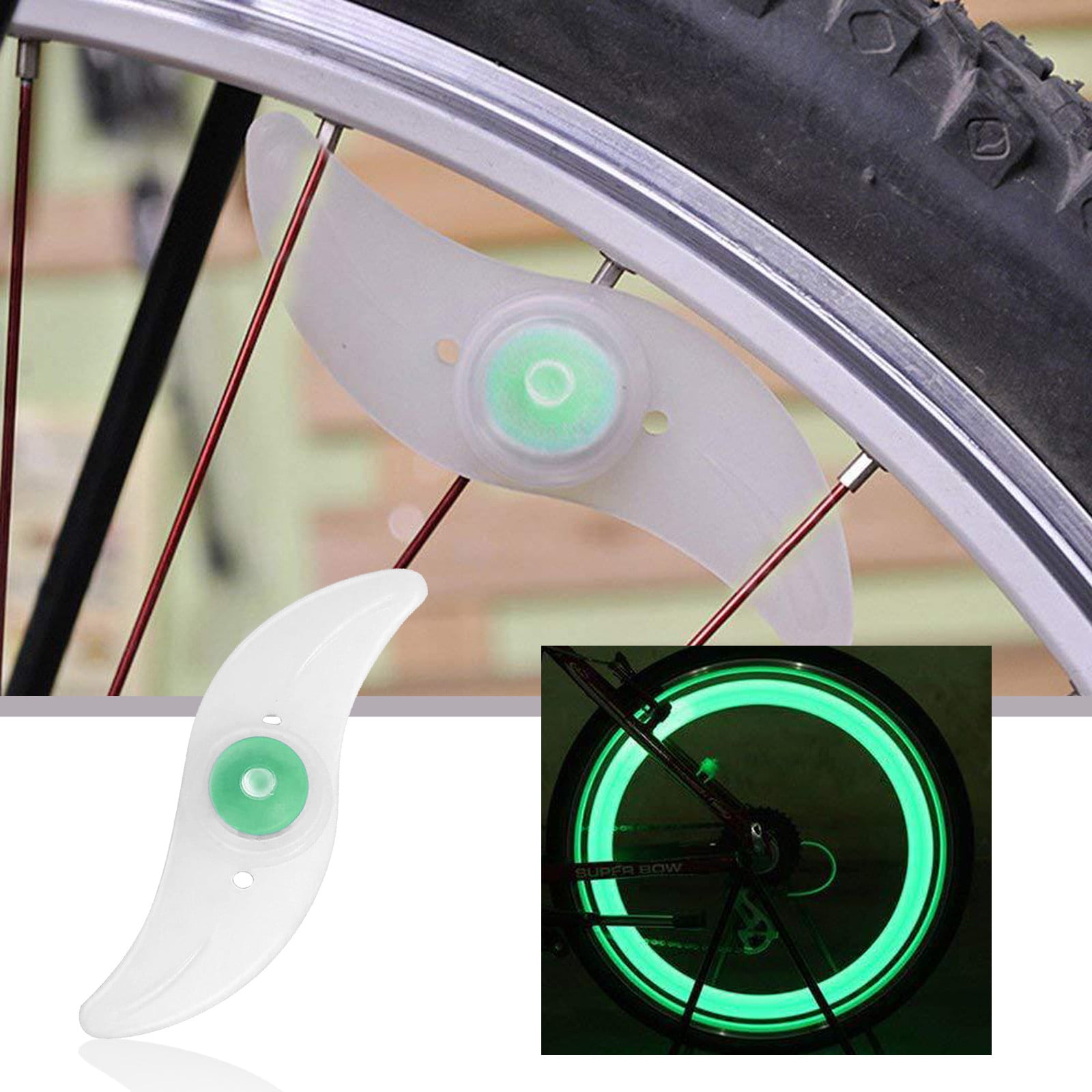 5PCS 22 LED Patterns Cycling Bikes Bicycle Rainbow Wheel Signal Tire Spoke Light 