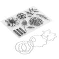 thumbnail image 2 of Sello transparente con patrón de flores de TPR para hacer tarjetas de álbum de recortes, decoración de álbumes de fotos, 2 of 14
