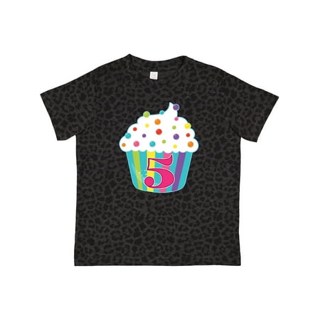 

Inktastic 5th Birthday Cupcake Gift Toddler Boy or Toddler Girl T-Shirt