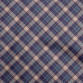 thumbnail image 1 of oneOone Rayon Dark Blue Fabric Check Sewing Craft Projects Fabric Prints By Yard 56 Inch Wide, 1 of 4