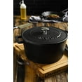 thumbnail image 6 of Babish 6 Qt Round Enameled Cast Iron Dutch Oven w Self-Basting Lid in Black, 6 of 6