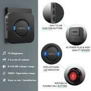 CallToU Caregiver Call Button with Pager Elderly Monitoring System Personal Alarm