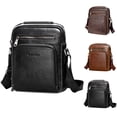 thumbnail image 2 of Sac à Bandoulière pour Homme Vintage Grande Capacité Sac à Main Bandoulière Sac Cartable, 2 of 6