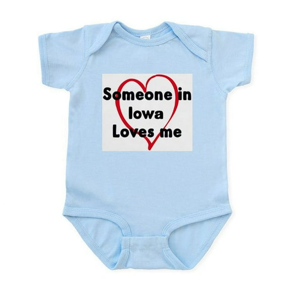 CafePress - Loves Me: Iowa Infant Bodysuit - Baby Light Bodysuit, Size Newborn - 24 Months